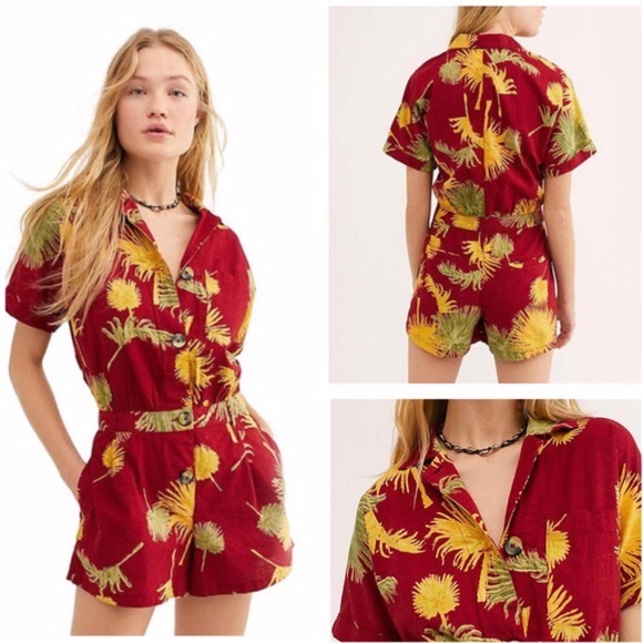 Free People Pants - FREE PEOPLE Malibu Romper NEW WITH TAGS